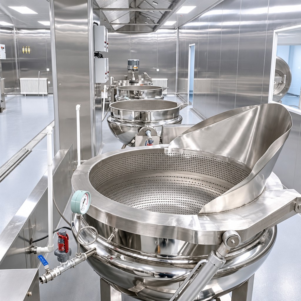 Electric & Steam Jacketed Kettle | Food Grade Cooking Kettle for Food Processing